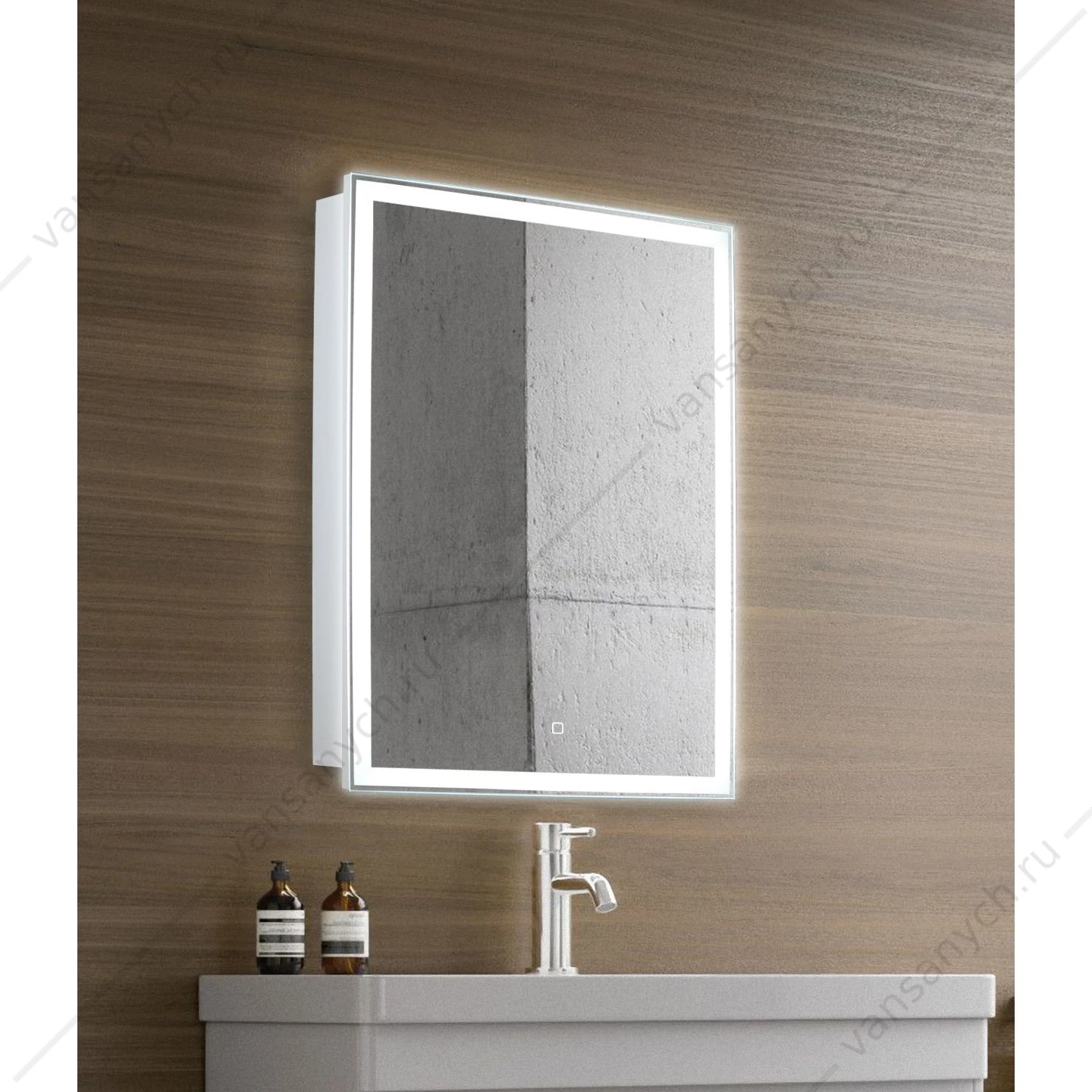 Зеркало-шкаф 60 AZARIO Киото 600х800 c подсветкой и диммером LED-00002359