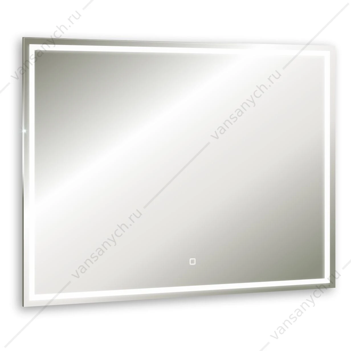 Зеркало 100х80 AZARIO Ливия, LED-подсветка с диммером, сенсор. выкл. ФР-1526