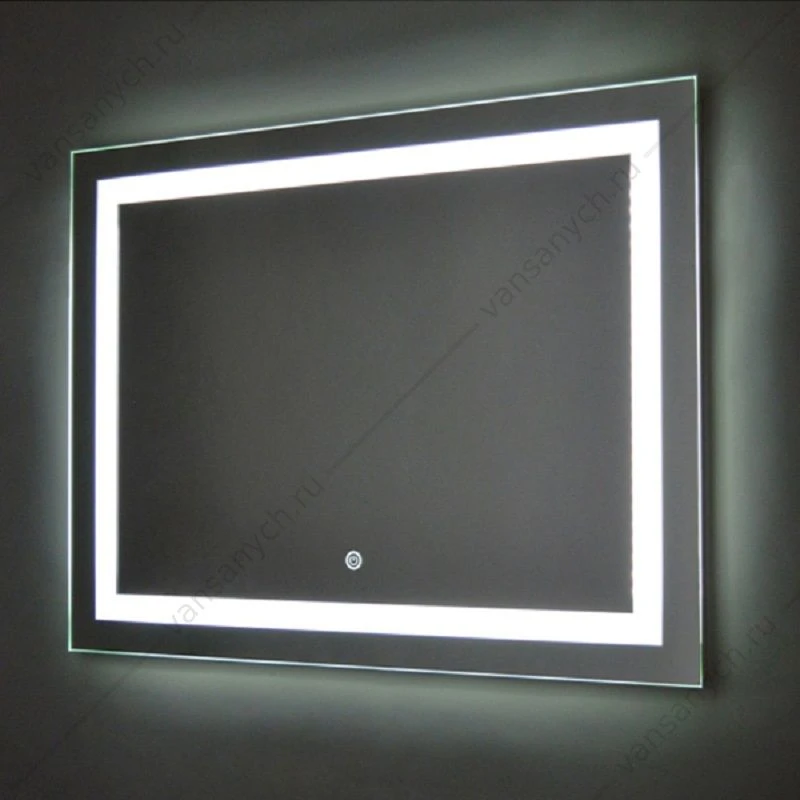 Зеркало 80х60 AZARIO Ливия, LED-подсветка с диммером, сенсор. выкл. ФР-00000942