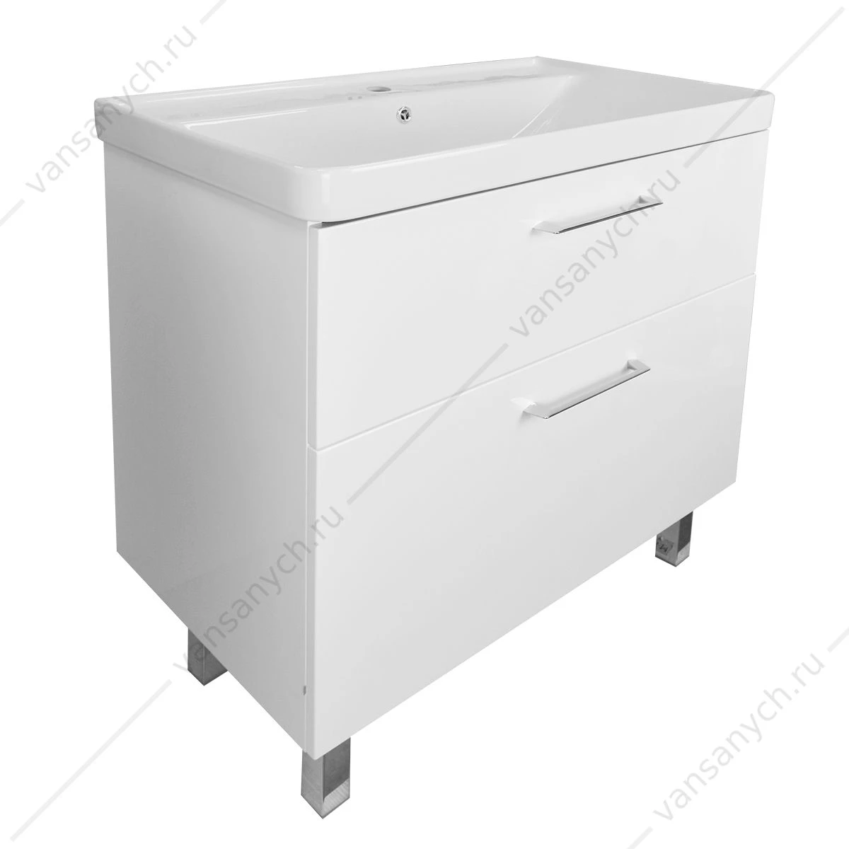 Тумба с раковиной 80Н Azario Ника напольная, раковина Monte 80 CS00082789