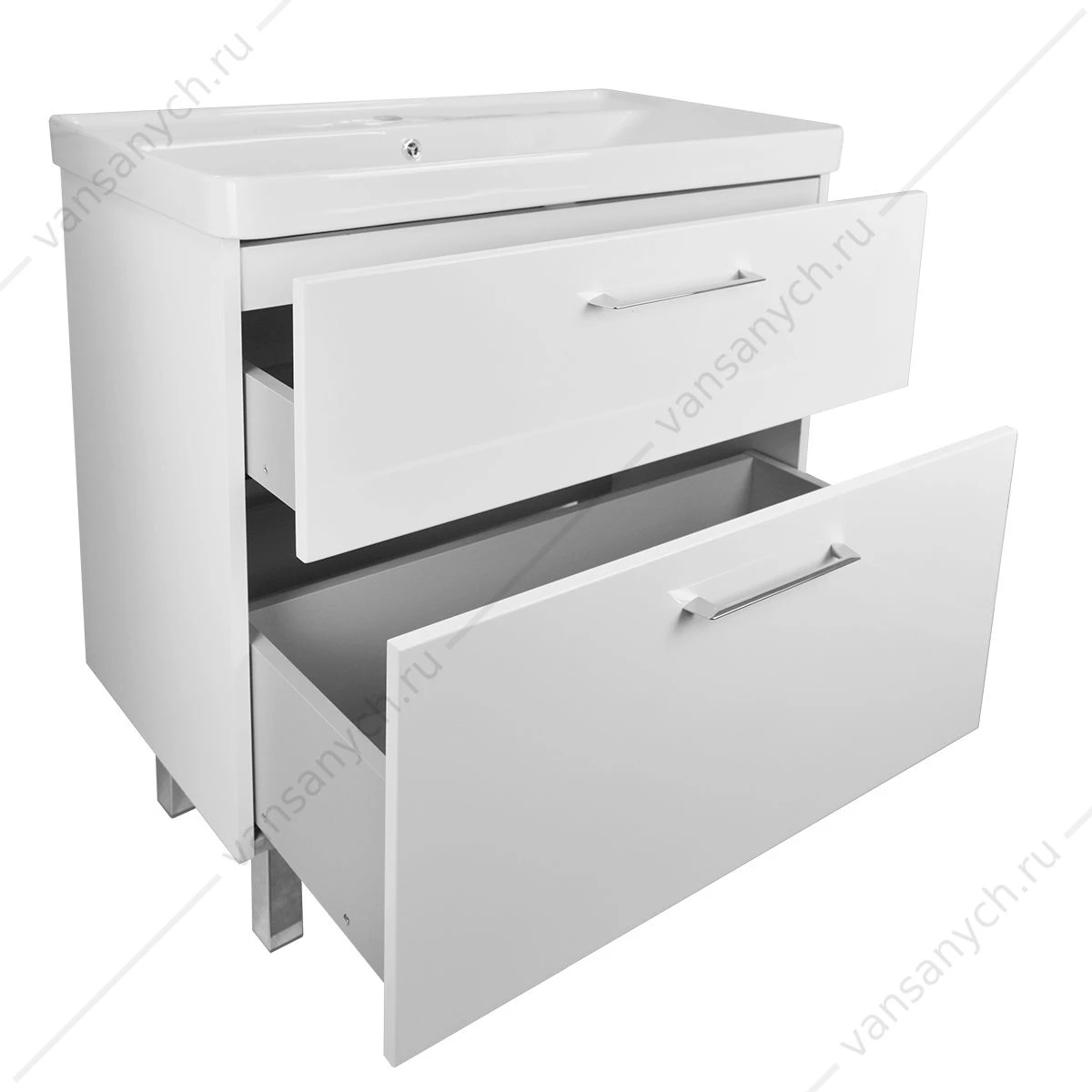 Тумба с раковиной 80Н Azario Ника напольная, раковина Monte 80 CS00082789
