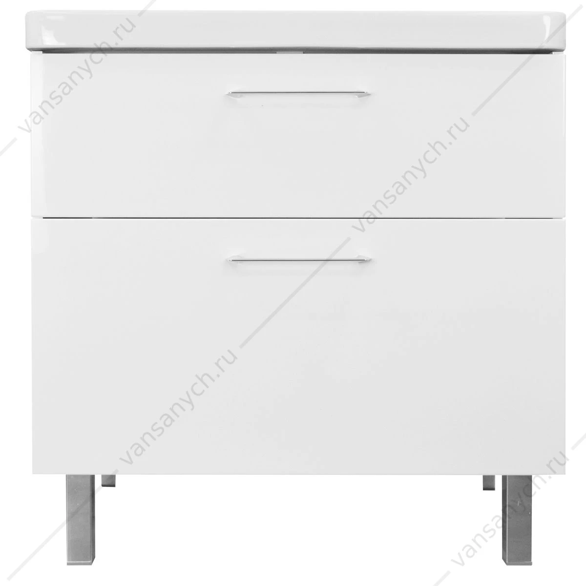 Тумба с раковиной 80Н Azario Ника напольная, раковина Monte 80 CS00082789