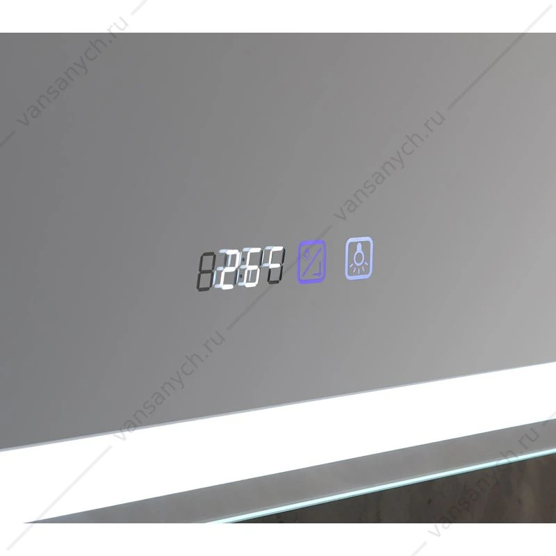 Зеркало-шкаф 50 AZARIO Фиджи 508х756х140 c подсветкой и диммером + часы LED-00002361