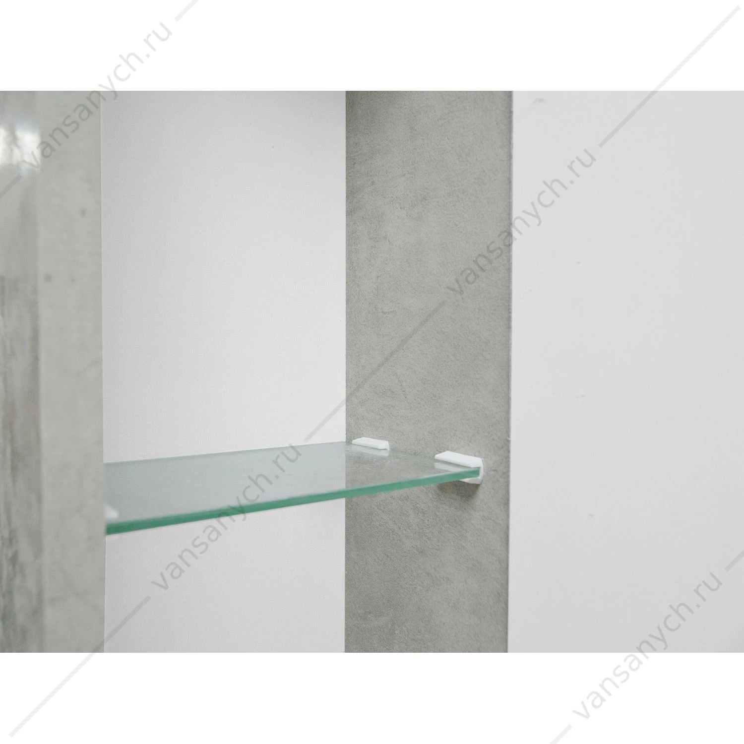 Зеркало-шкаф 70 Loranto Florena 700х135х600 правый, светлый бетон CS00086985