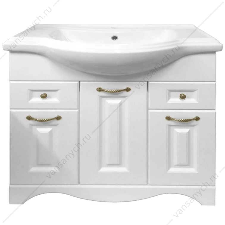 Тумба с раковиной 80см Kristen раковина Classic 80 Sanita Luxe ольха CS00061353
