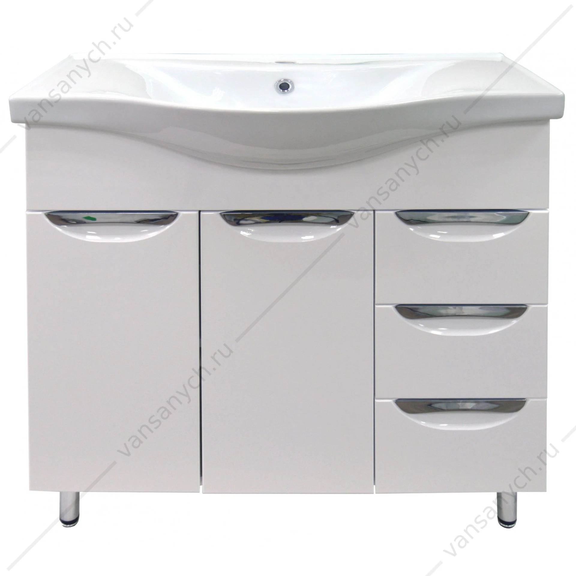 Тумба с раковиной 80 Стиль 80/3 раковина Basic 80, CS00070447