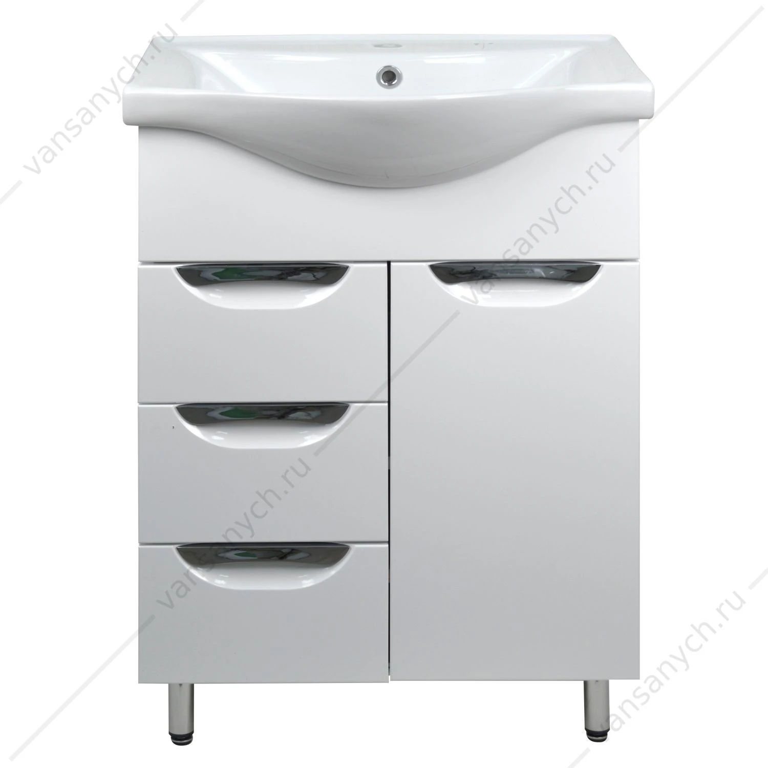Тумба с раковиной 60 Стиль 60/3 раковина Basic 60, CS00070537