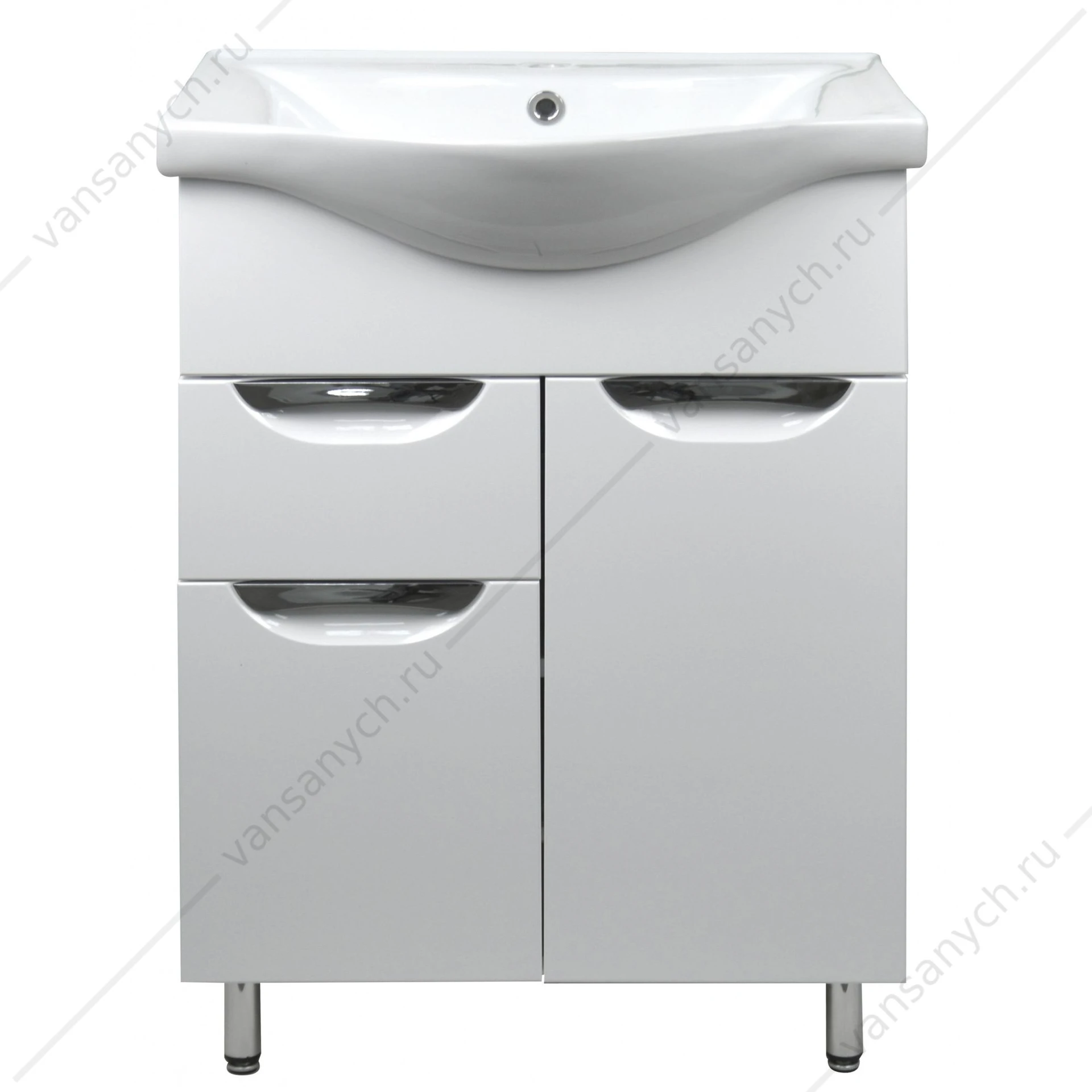 Тумба с раковиной 60 Стиль 60/1, раковина Basic 60, CS00070392