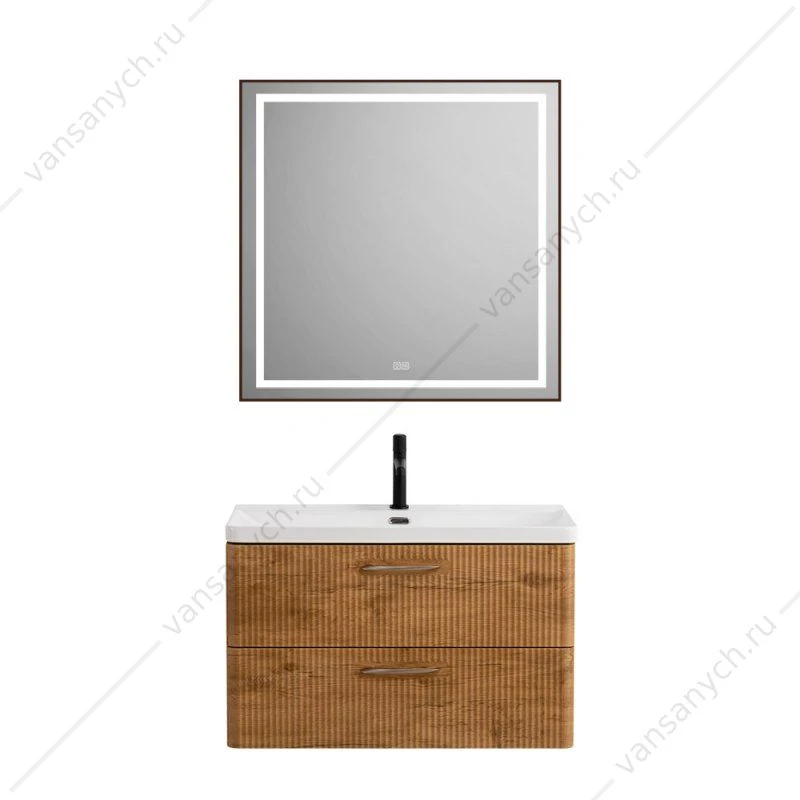 Тумба под раковину 80 BELBAGNO DUE 2ящ. подвесная, Rovere Nature, DUE-800-2C-SO-RN-P
