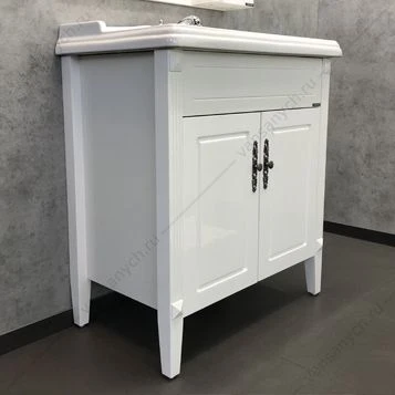 Тумба-умывальник Палермо-80 белая с раковиной COMFORTY 3380