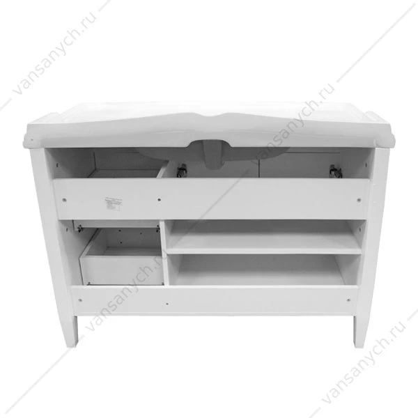 Тумба-умывальник Палермо-120 белая с раковиной COMFORTY 3312