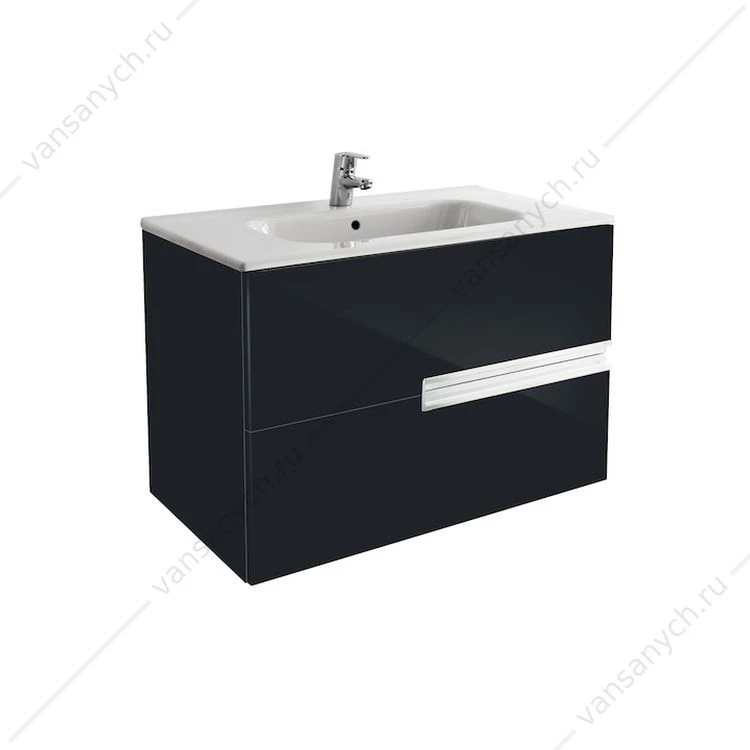 ZRU9000097 Victoria Nord Black Edition шкаф под раковину 80 см