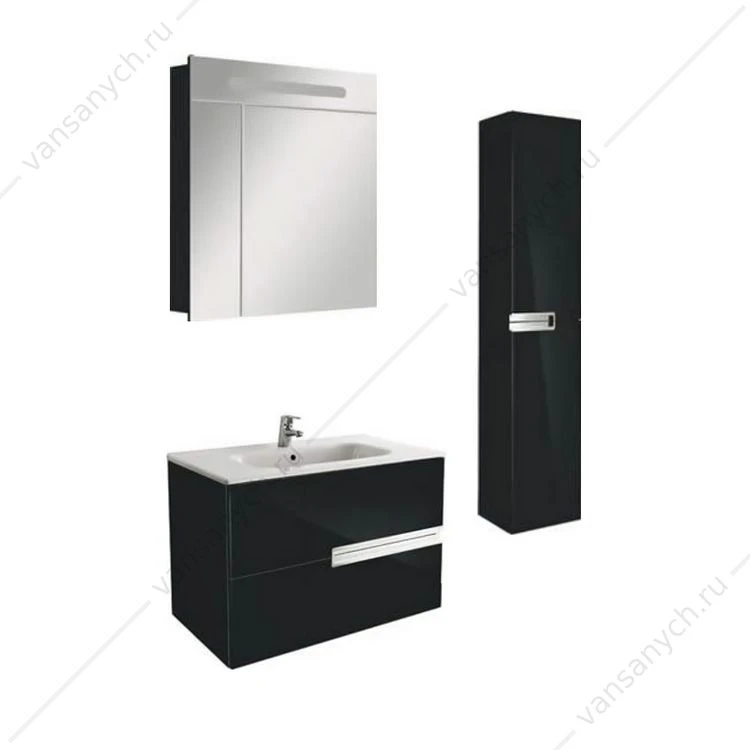 ZRU9000097 Victoria Nord Black Edition шкаф под раковину 80 см