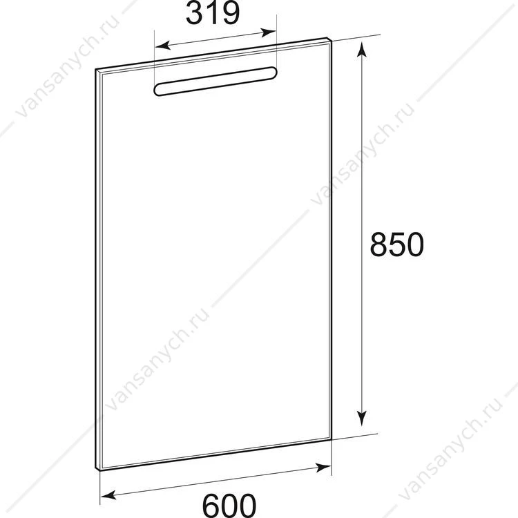 Зеркало 60х85 с подсветкой ZRU9302688 Gap