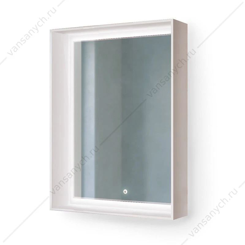 Зеркало RAVAL Frame 60 Белое с подсветкой (сенсор)
