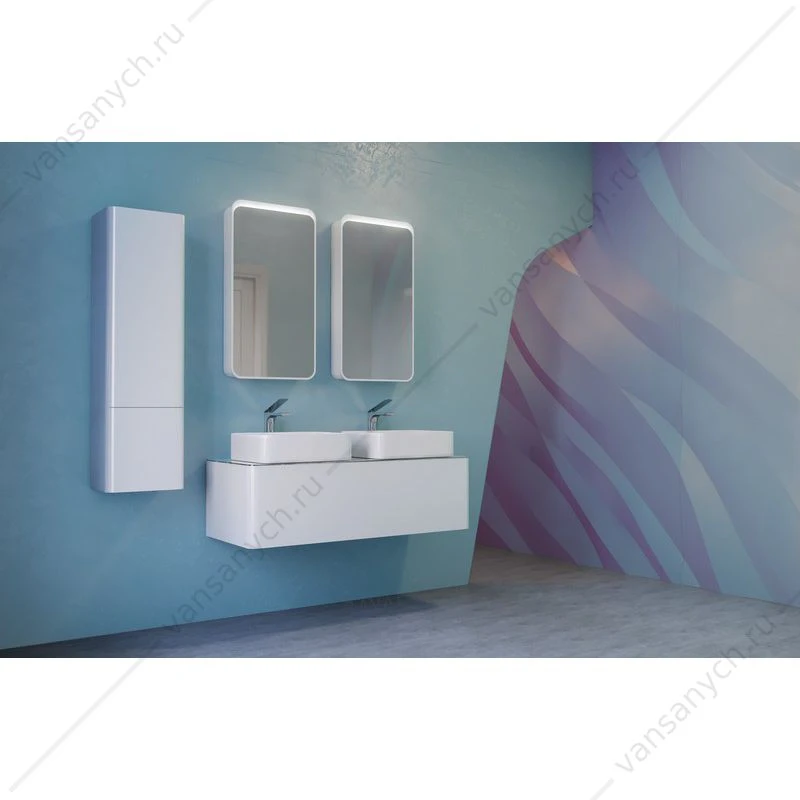 Тумба под раковину RAVAL Pure 120 подвесная Белая