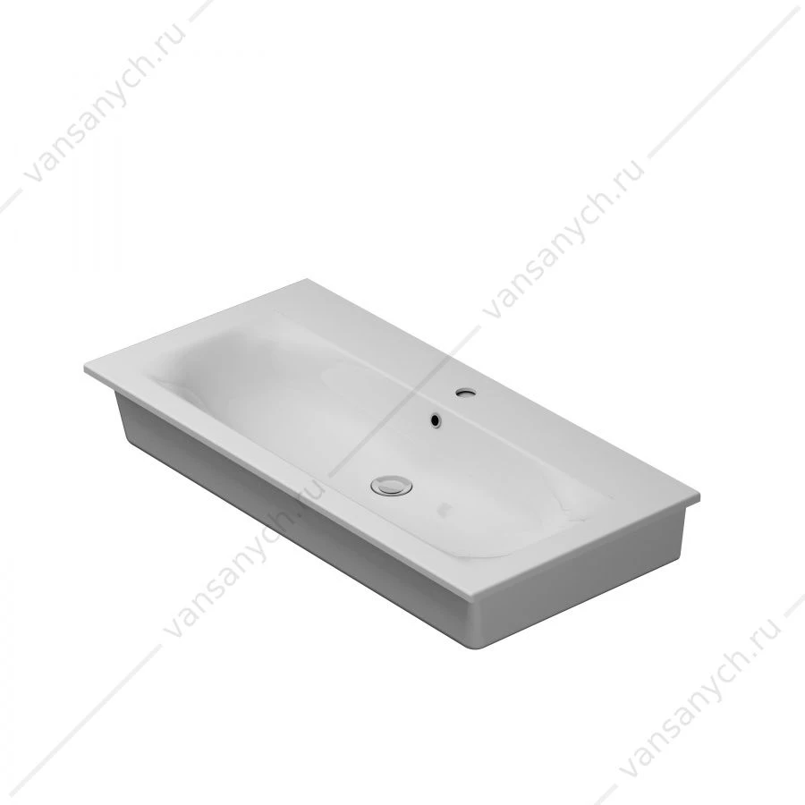 Раковина мебельная AM.PM SPIRIT 2.0, керамич. 100 см, встроен, белый, M70AWCC1002WG