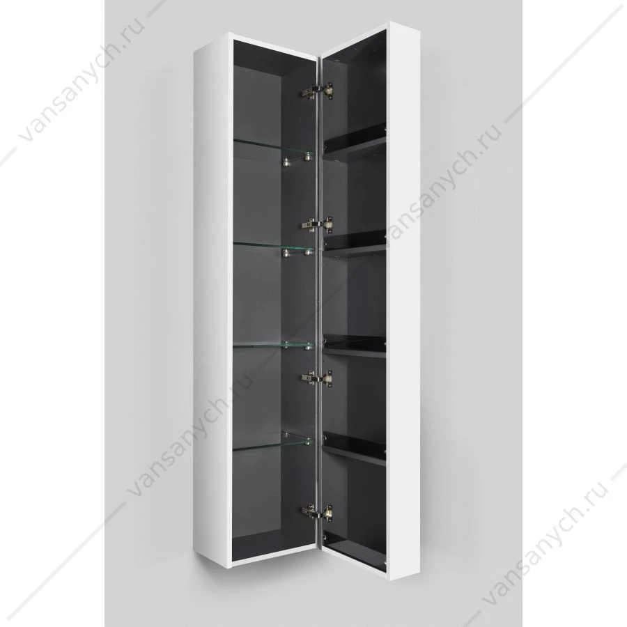 Пенал подвесной AM.PM SPIRIT 2.0, правый, 35 см, фасад с полочками, M70ACHR0356WG