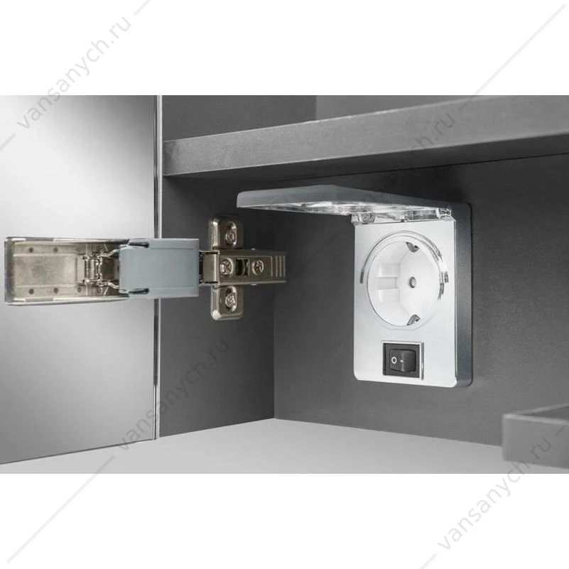Зеркало-шкаф с LED-подсветкой, AM.PM SPIRIT 2.0, левый, 60 см, белый, M70AMCL0601WG