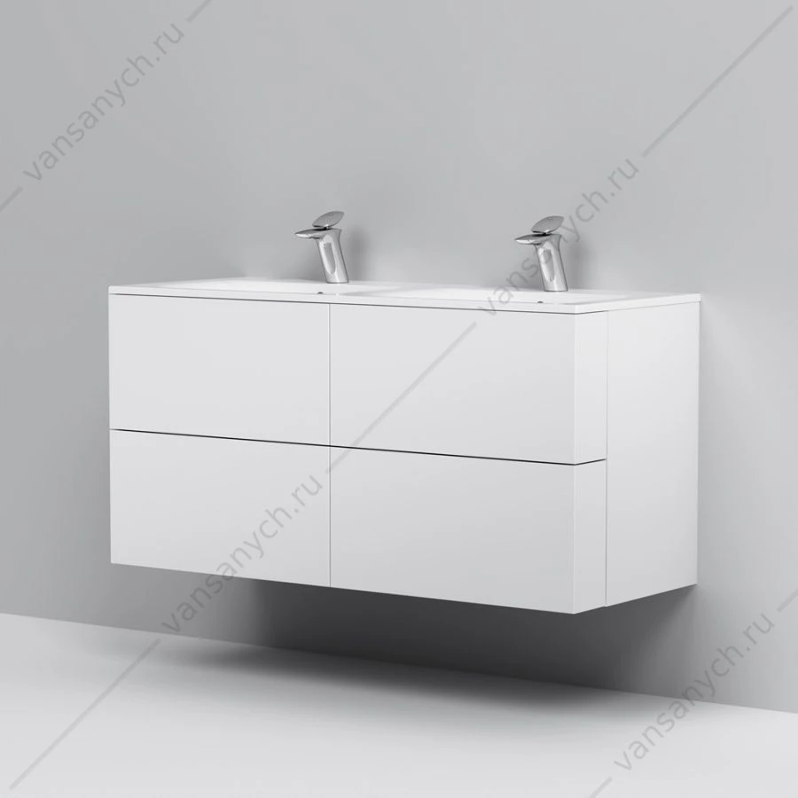 Тумба 100 под раковину подвесная AM.PM SPIRIT 2.0, 100 см, ящики, белый, M70AFHX1002WG