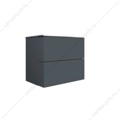 Тумба 80 под раковину подвесная AM.PM SPIRIT 2.0, 80 см, ящики, графит, M70AFHX0802GM