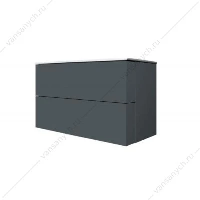 Тумба 100 под раковину подвесная AM.PM SPIRIT 2.0, 100 см, ящики, графит, M70AFHX1002GM