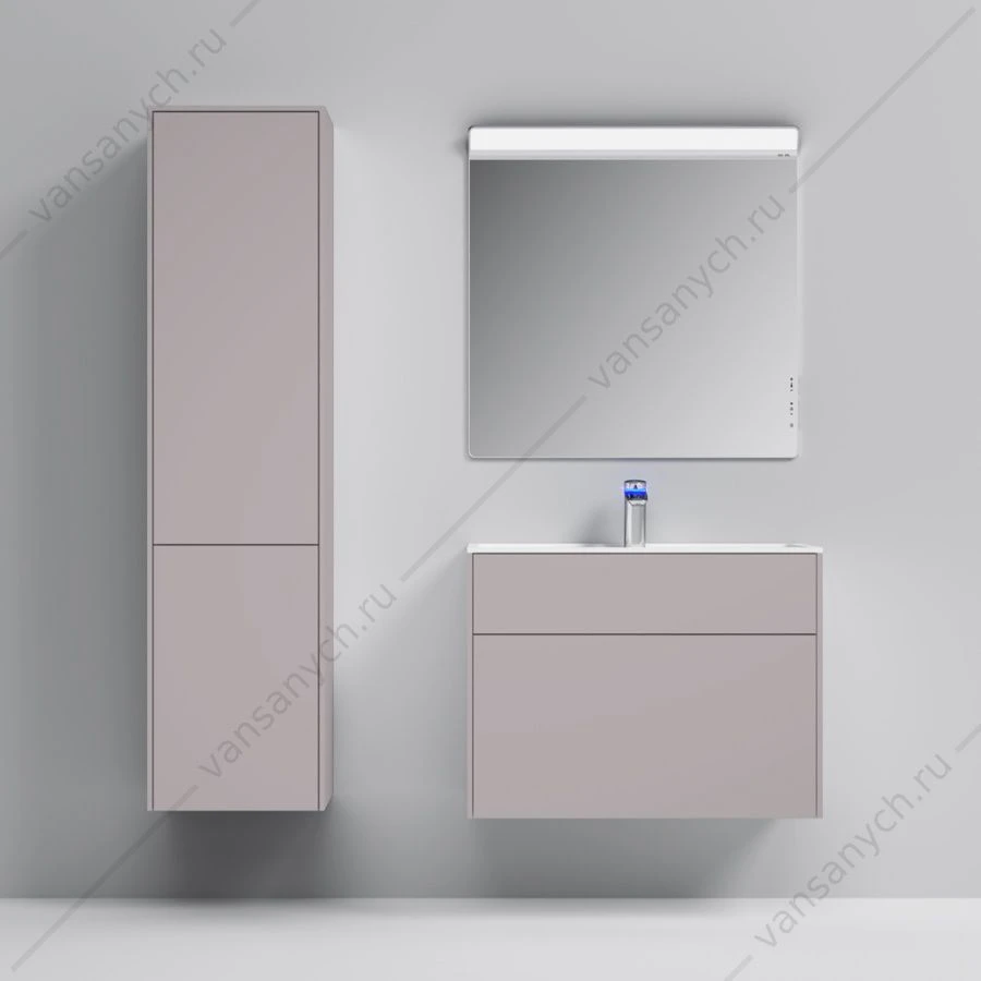Тумба 80 под раковину подвесная AM.PM INSPIRE V2.0, 80 см, 3 ящ, серый M50AFHX0803EGM