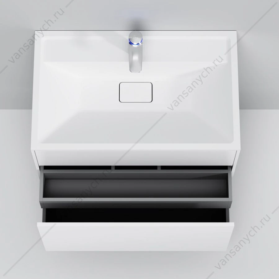 Тумба 80 под раковину подвесная AM.PM INSPIRE V2.0, 80 см, 3 ящ, белый M50AFHX0803WM
