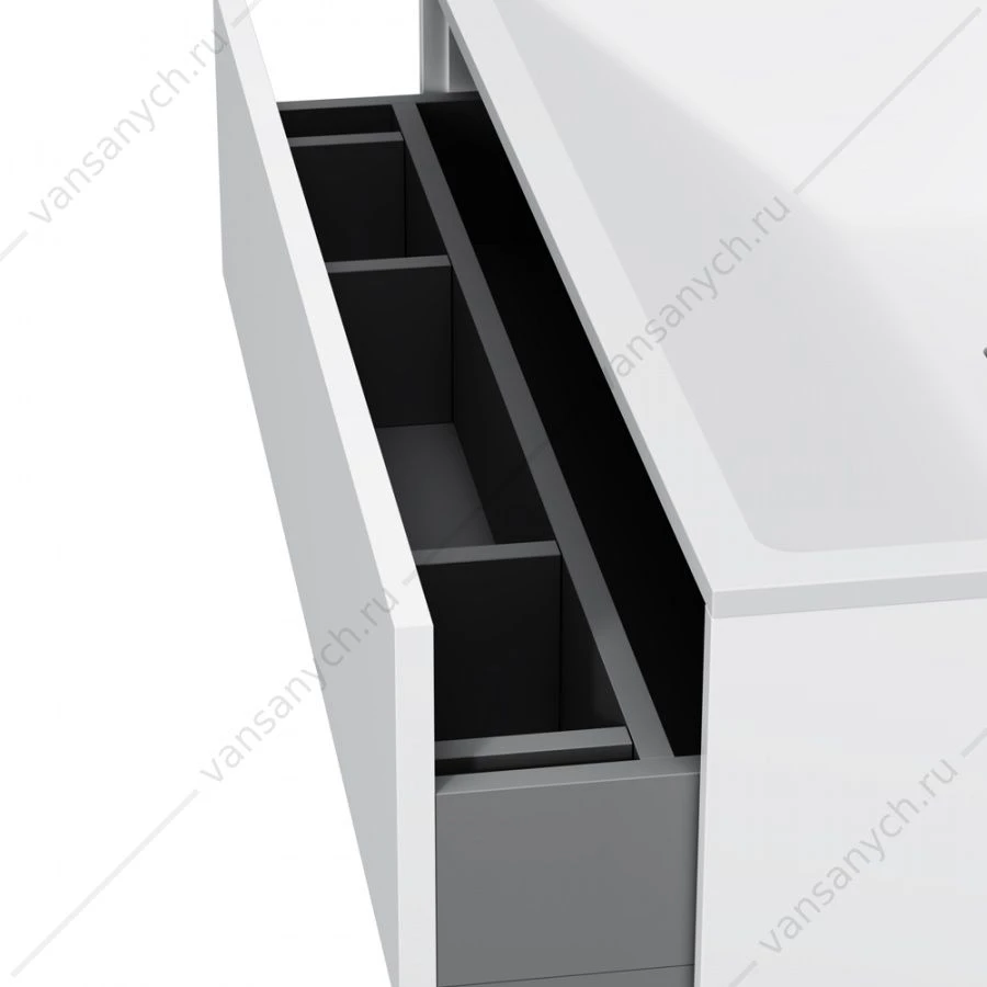Тумба 80 под раковину подвесная AM.PM INSPIRE V2.0, 80 см, 3 ящ, белый M50AFHX0803WM