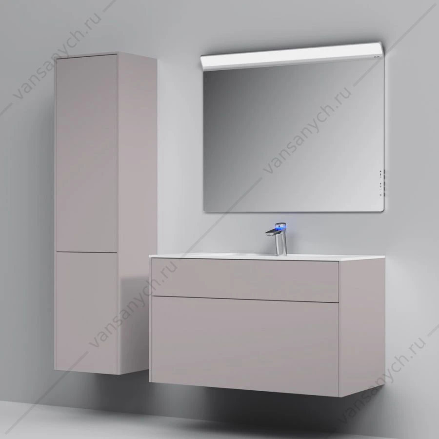 Тумба 100 под раковину подвесная AM.PM INSPIRE V2.0, 100 см, 3 ящ, серый M50AFHX1003EGM