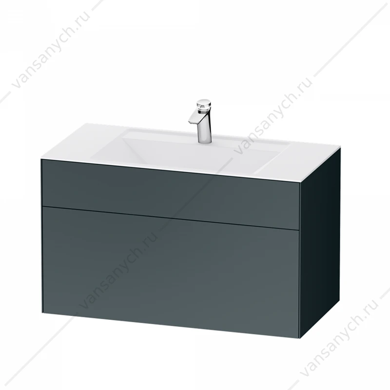 Тумба 100 под раковину подвесная AM.PM INSPIRE V2.0, 100 см, графит, M50AFHX1003GM