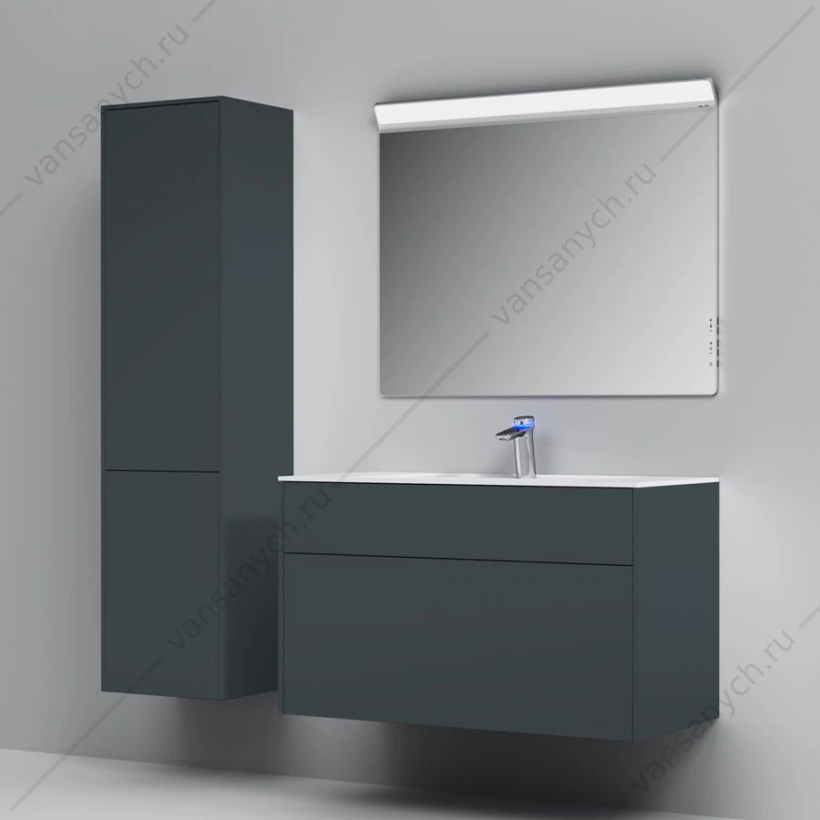 Тумба 100 под раковину подвесная AM.PM INSPIRE V2.0, 100 см, графит, M50AFHX1003GM