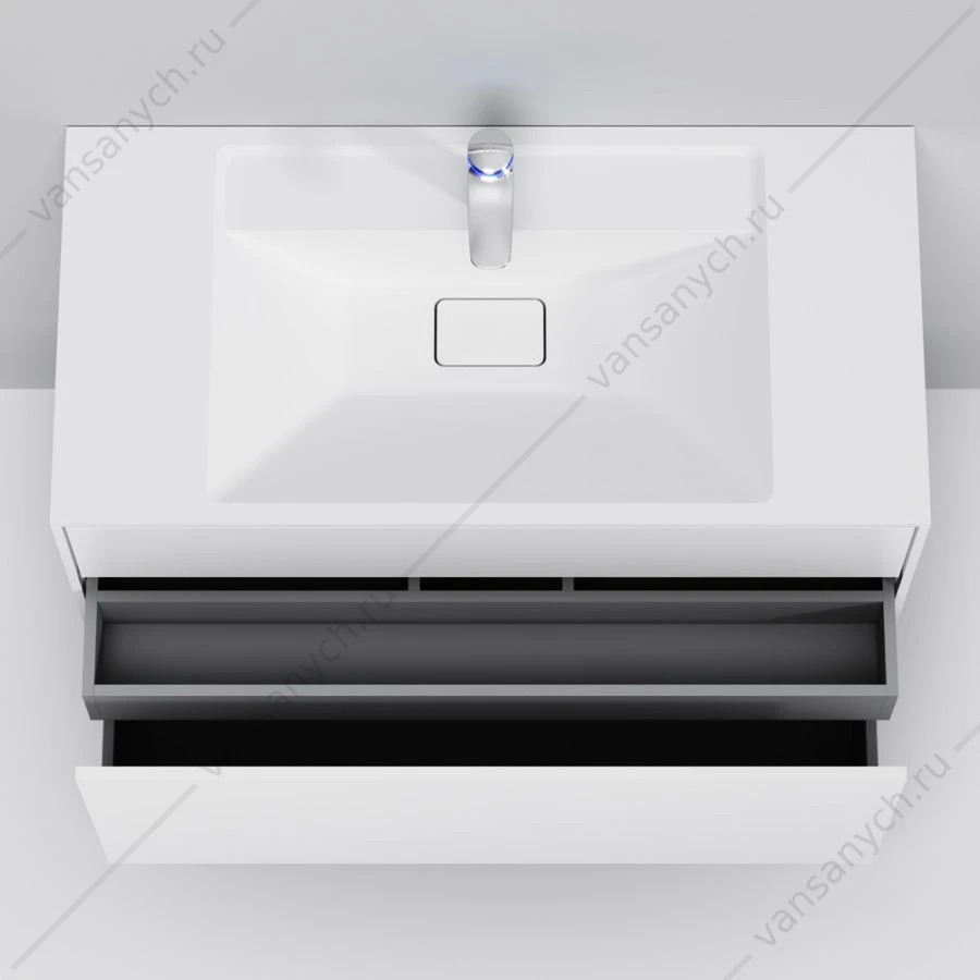 Тумба 100 под раковину подвесная AM.PM INSPIRE V2.0, 100 см, 3 ящ, белый M50AFHX1003WM