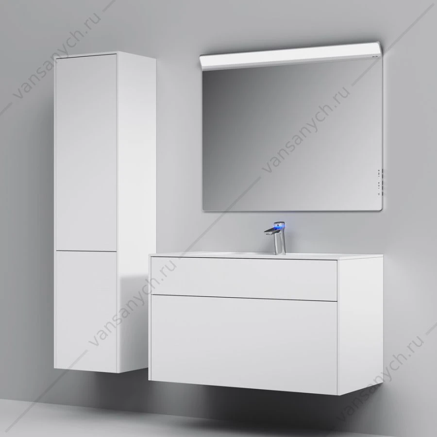 Тумба 100 под раковину подвесная AM.PM INSPIRE V2.0, 100 см, 3 ящ, белый M50AFHX1003WM