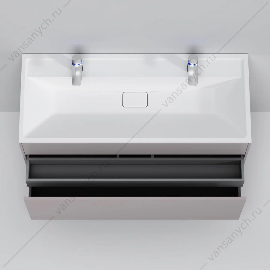 Тумба 120 под раковину подвесная AM.PM INSPIRE V2.0, 120 см, 3 ящ, серый M50AFHX1203EGM