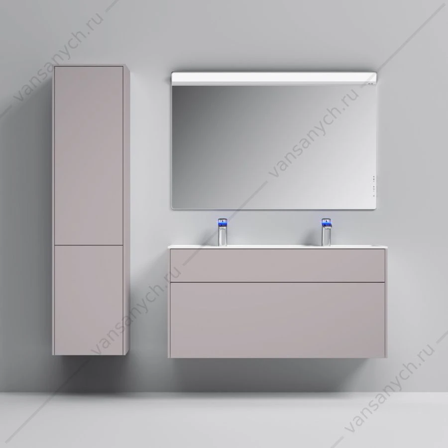 Тумба 120 под раковину подвесная AM.PM INSPIRE V2.0, 120 см, 3 ящ, серый M50AFHX1203EGM