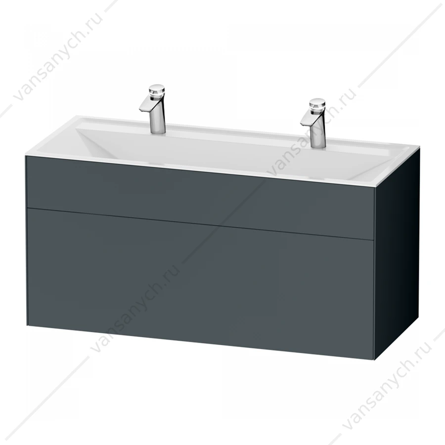 Тумба 120 под раковину подвесная AM.PM INSPIRE V2.0, 120 см, графит, M50AFHX1203GM