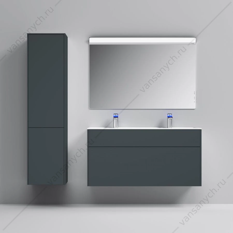 Тумба 120 под раковину подвесная AM.PM INSPIRE V2.0, 120 см, графит, M50AFHX1203GM