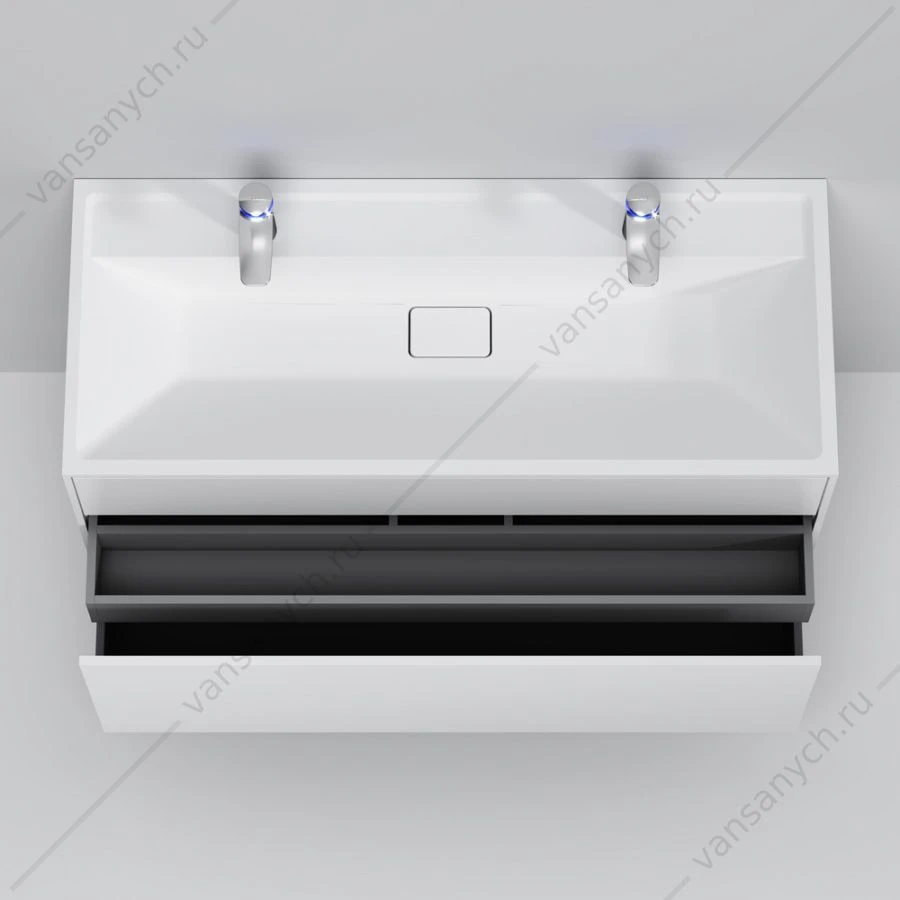 Тумба 120 под раковину подвесная AM.PM INSPIRE V2.0, 120 см, 3 ящ, белый M50AFHX1203WM
