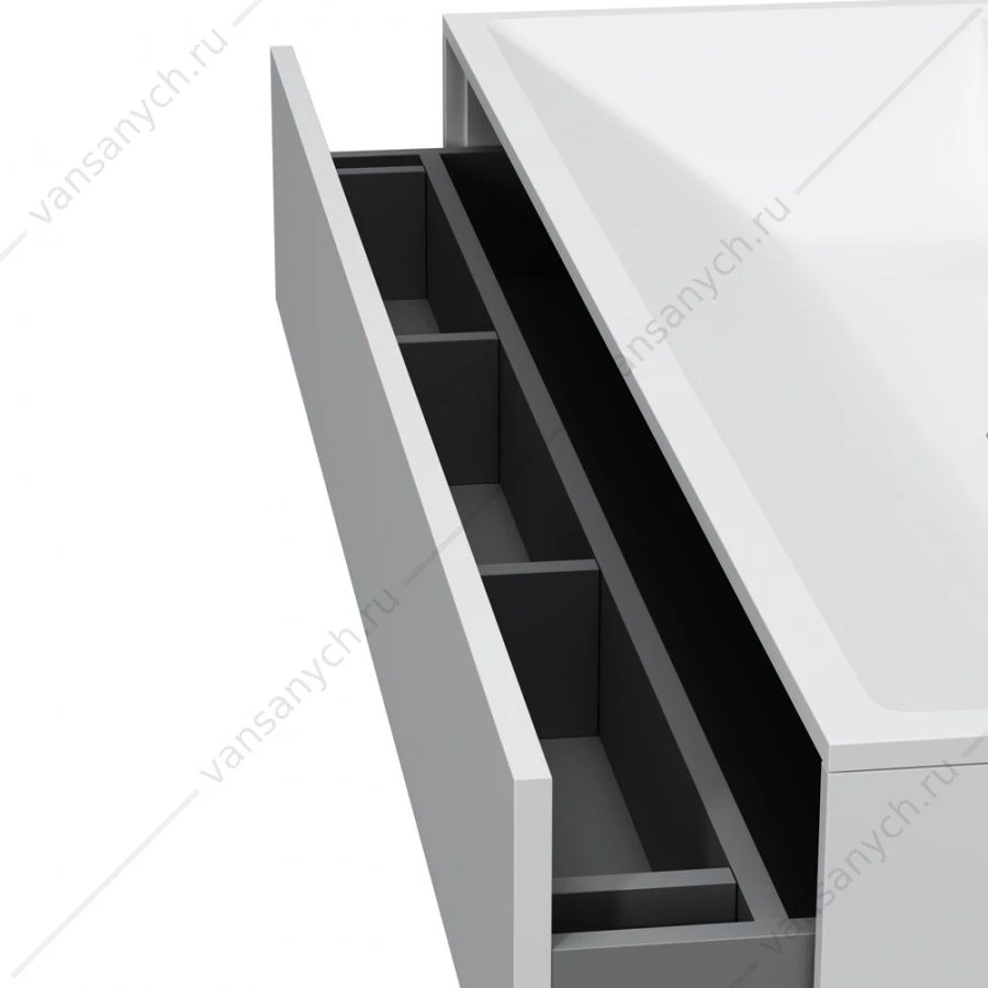 Тумба 120 под раковину подвесная AM.PM INSPIRE V2.0, 120 см, 3 ящ, белый M50AFHX1203WM