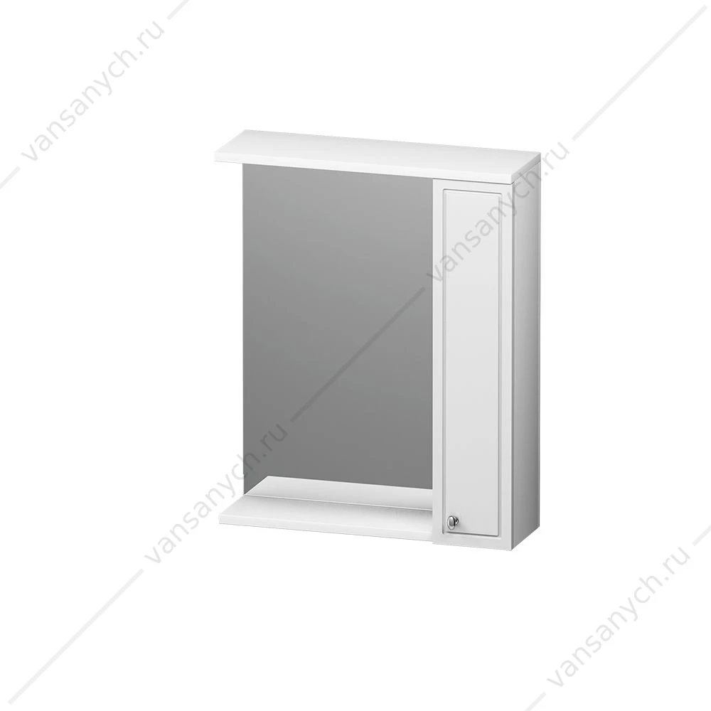 Зеркало-шкаф  RedBluPalace One, правый, 60 см, с подсветкой, белый, M41MPR0601WG