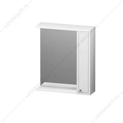 Зеркало-шкаф  RedBlu Palace One, правый, 65 см, с подсветкой, белый, M41MPR0651WG