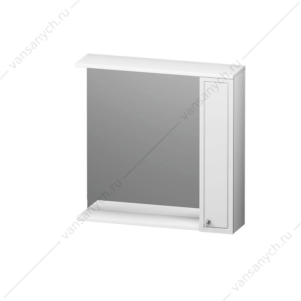 Зеркало-шкаф  RedBluPalace One, правый, 75 см, с подсветкой, белый, M41MPR0751WG