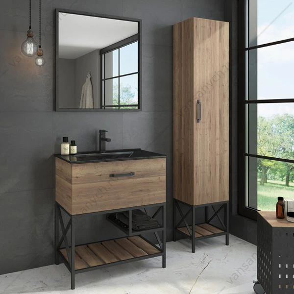 Зеркало COMFORTY Бредфорд-75 черный