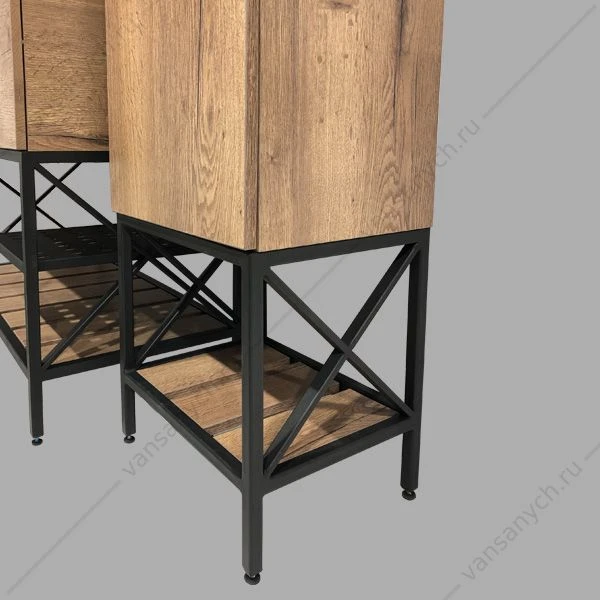 Шкаф-колонна COMFORTY Бредфорд-40 дуб темный