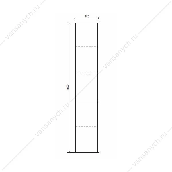 Шкаф-колонна COMFORTY Тромсе-35 дуб сонома