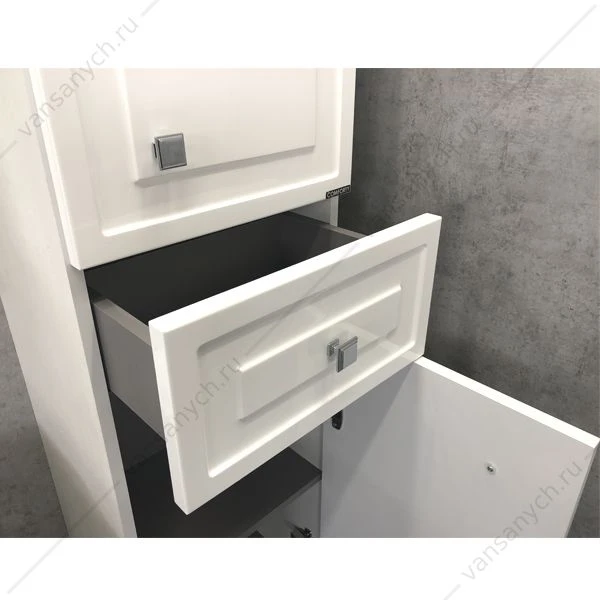 Шкаф-колонна COMFORTY Феррара-40 белый глянец