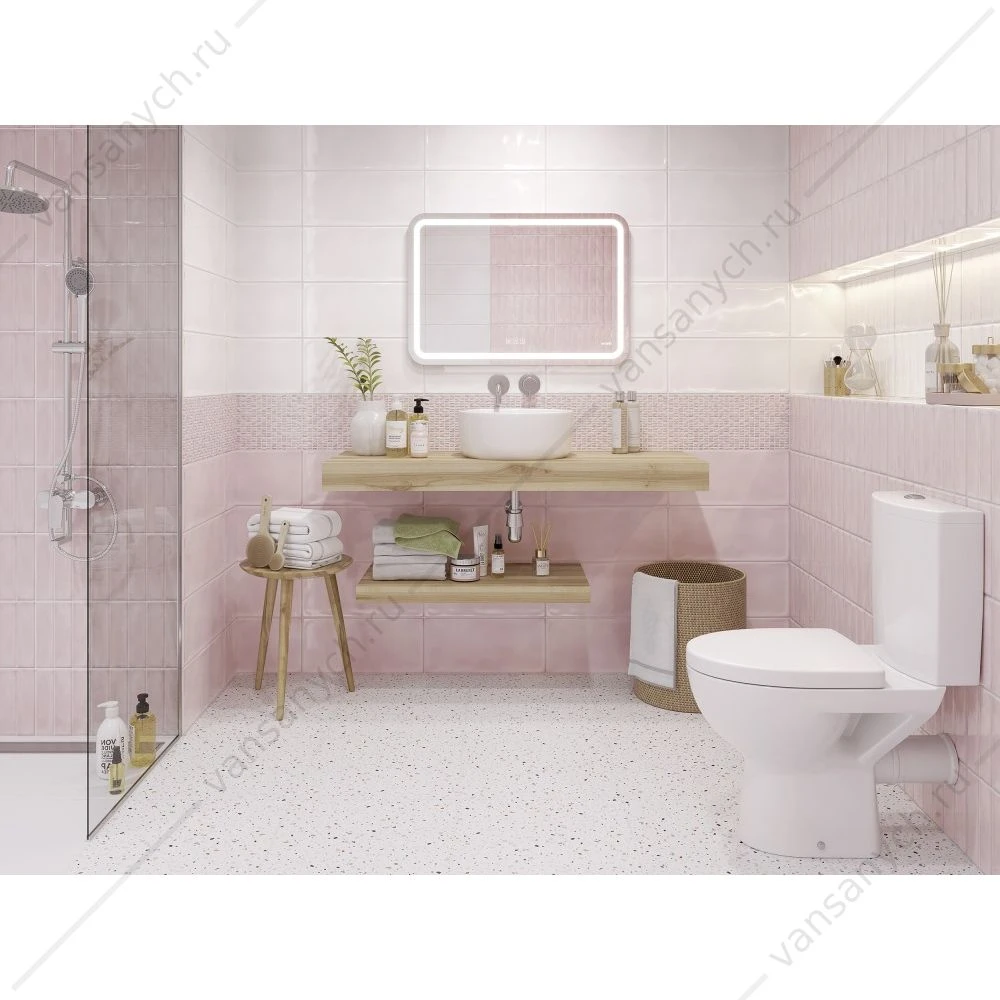 Зеркало Cersanit LED 050 pro 80*55, с подсветкой, антизапотевание, LU-LED050*80-p-Os