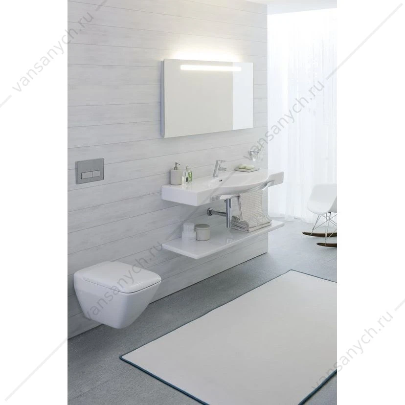 Раковина Laufen Palace 90см, с 1 отв. для смесит. с полотенцедерж. 8.1270.2.000.104.1