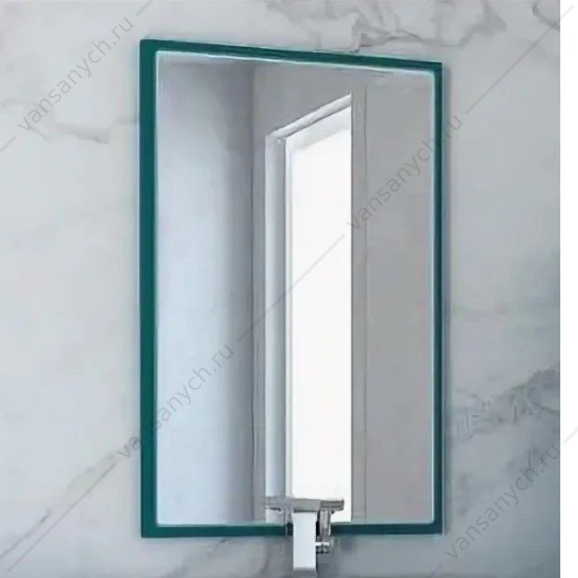 Зеркало с LED подсветкой, антизапотевание, 90x59 CEZARES TIFFANY Blu Petrolio, 45042